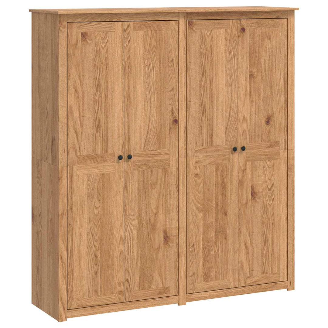 Garderobeskab PANAMA Honning 169 x 50 x 185 cm Massivt fyrretræ