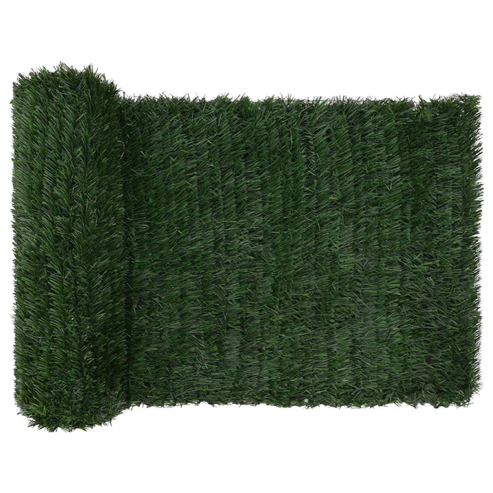 Kunstigt hegn Mørkegrøn 1 x 3 m PVC og Stål