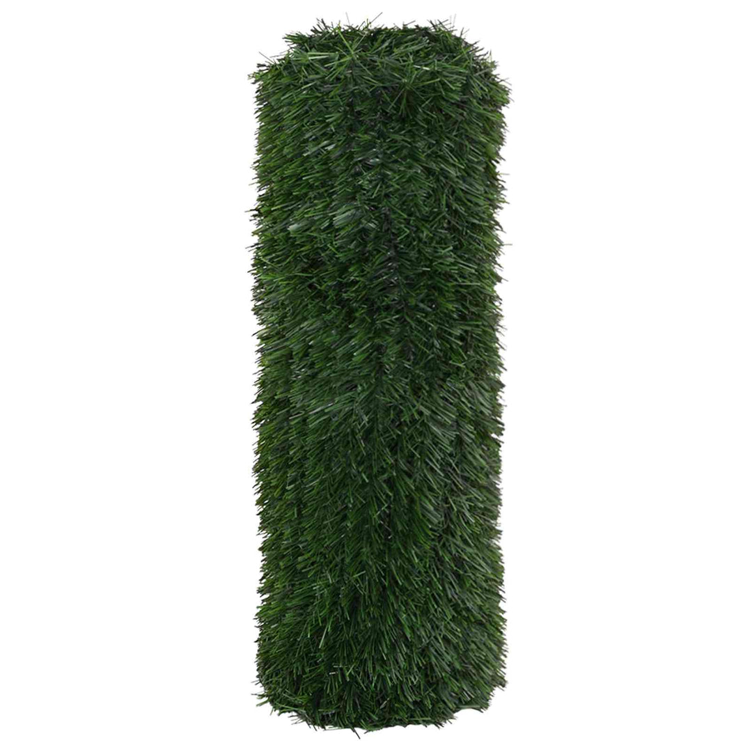 Kunstigt hegn Mørkegrøn 1 x 6 m PVC og Stål