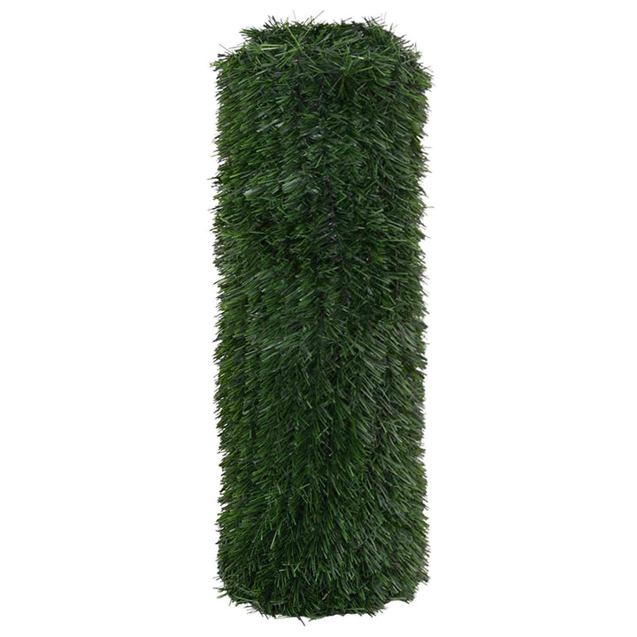 Kunstigt hegn Mørkegrøn 1 x 6 m PVC og Stål