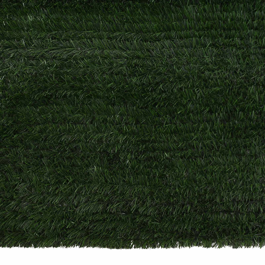 Kunstigt hegn Mørkegrøn 1,5 x 5 m PVC og Stål