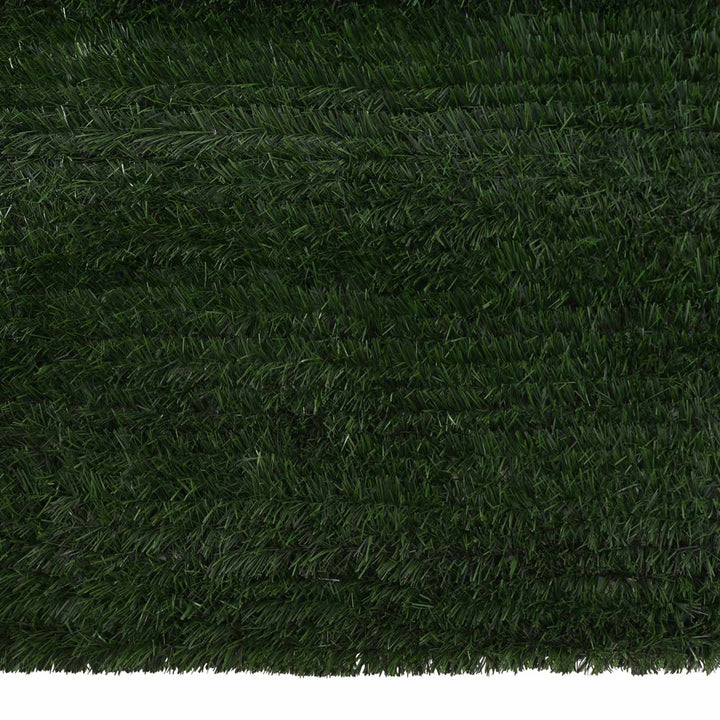 Kunstigt hegn Mørkegrøn 1,5 x 5 m PVC og Stål
