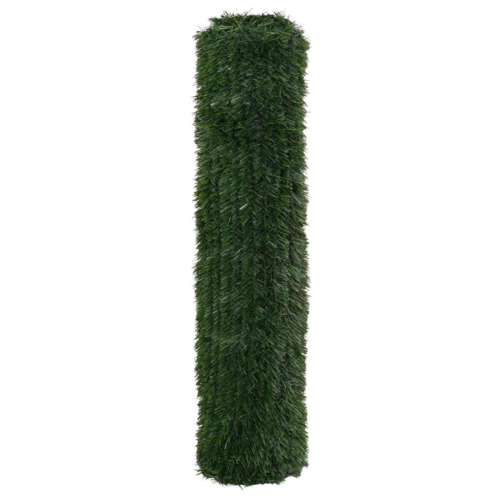 Kunstigt hegn Mørkegrøn 1,5 x 5 m PVC og Stål