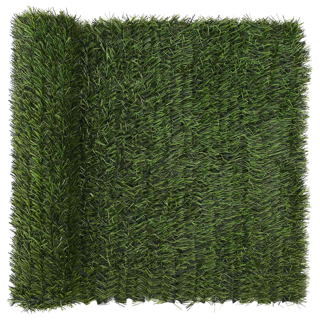 Kunstigt hegn Lys grøn 1 x 10 m PVC og Stål