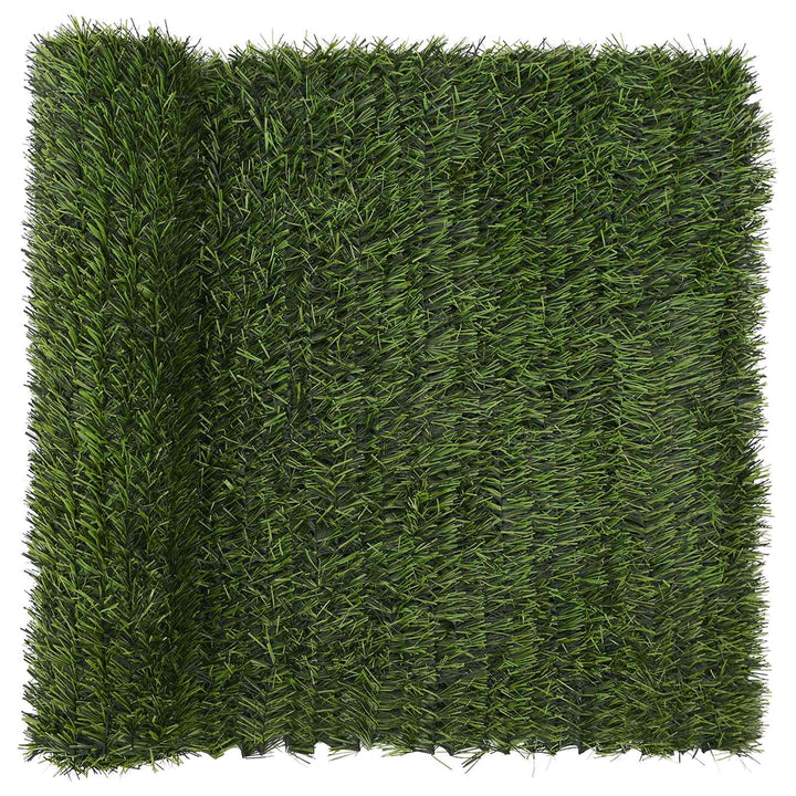 Kunstigt hegn Lys grøn 1 x 10 m PVC og Stål