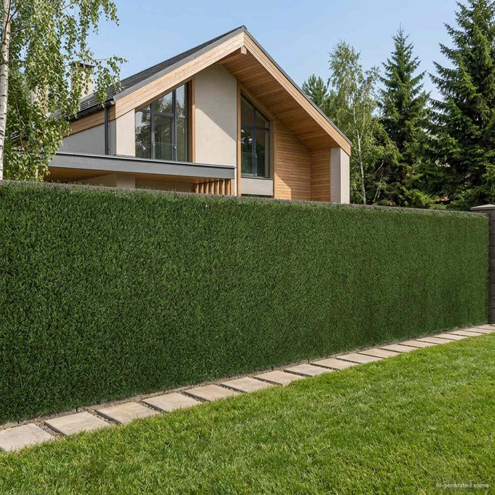 Kunstigt hegn Lys grøn 1,5 x 5 m PVC og Stål