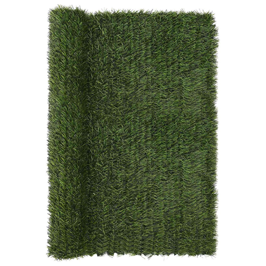 Kunstigt hegn Lys grøn 1,5 x 5 m PVC og Stål