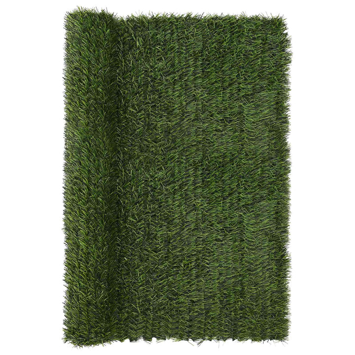 Kunstigt hegn Lys grøn 1,5 x 5 m PVC og Stål