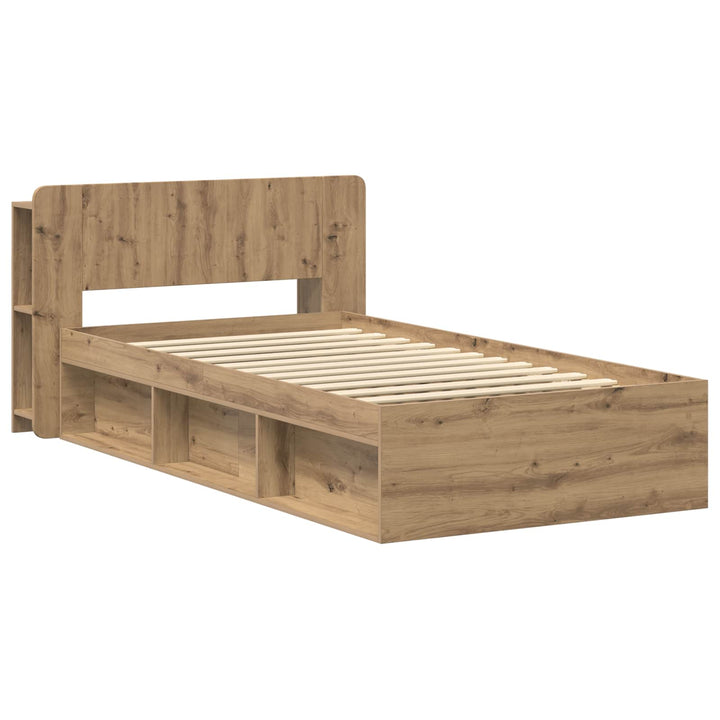 Sengestel med opbevaring Artisan-eg 80 x 200 cm Konstrueret træ