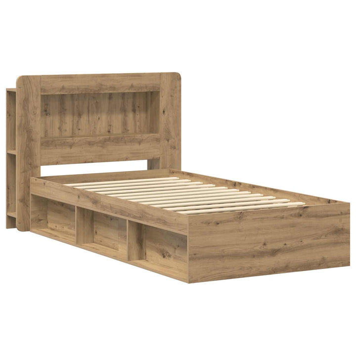 Sengestel med opbevaring Artisan-eg 90 x 200 cm Konstrueret træ