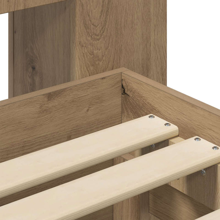 Sengestel med opbevaring Artisan-eg 80 x 200 cm Konstrueret træ
