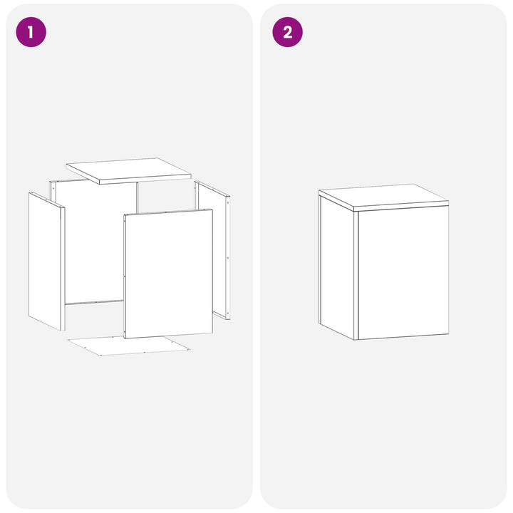 Planteholder Sort 30 x 30 x 40 cm Stål