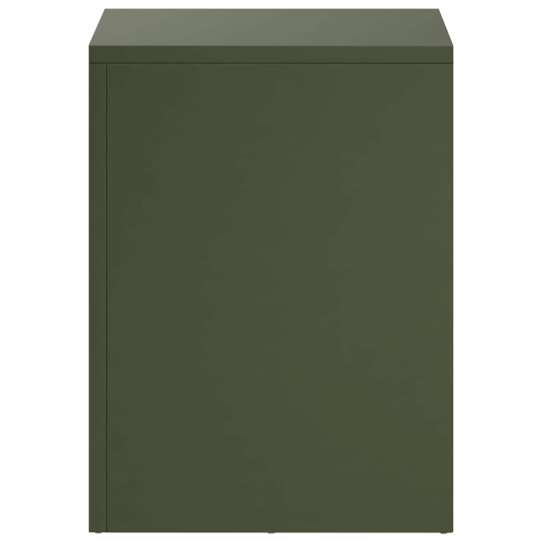 Planteholder 2 pcs Olivengrøn 30 x 30 x 40 cm Stål
