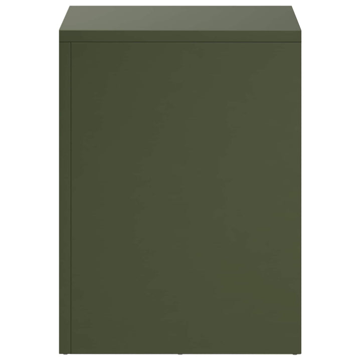 Planteholder 2 pcs Olivengrøn 30 x 30 x 40 cm Stål