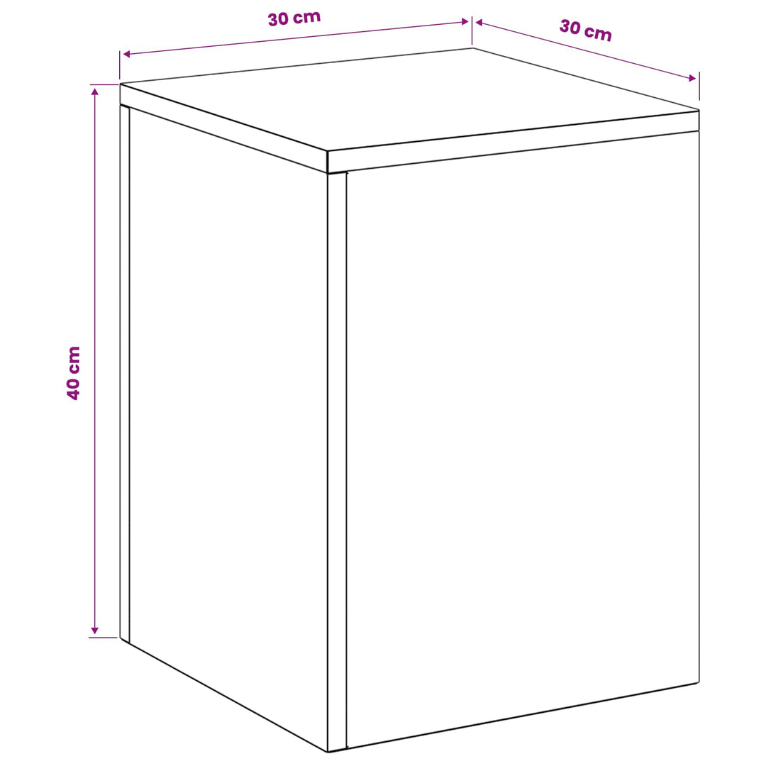 Planteholder 2 pcs Sølv 30 x 30 x 40 cm Stål