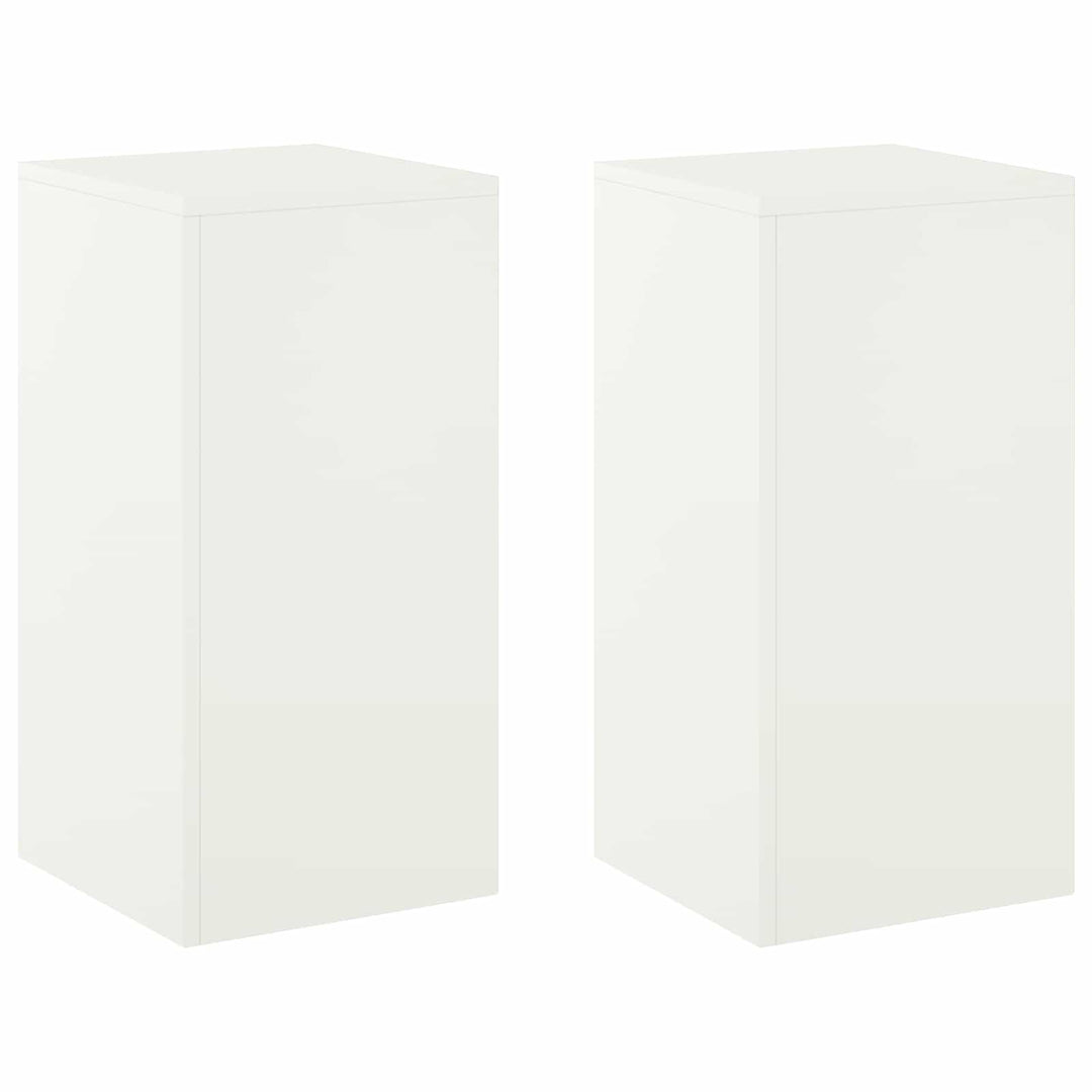 Planteholder 2 pcs Hvid 30 x 30 x 60 cm Stål