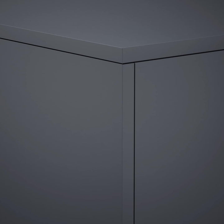 Planteholder Antracit 30 x 30 x 60 cm Rustfrit stål