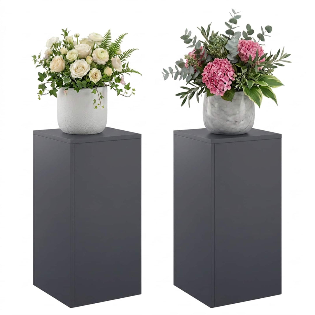 Planteholder 2 pcs Antracit 30 x 30 x 60 cm Galvaniseret stål
