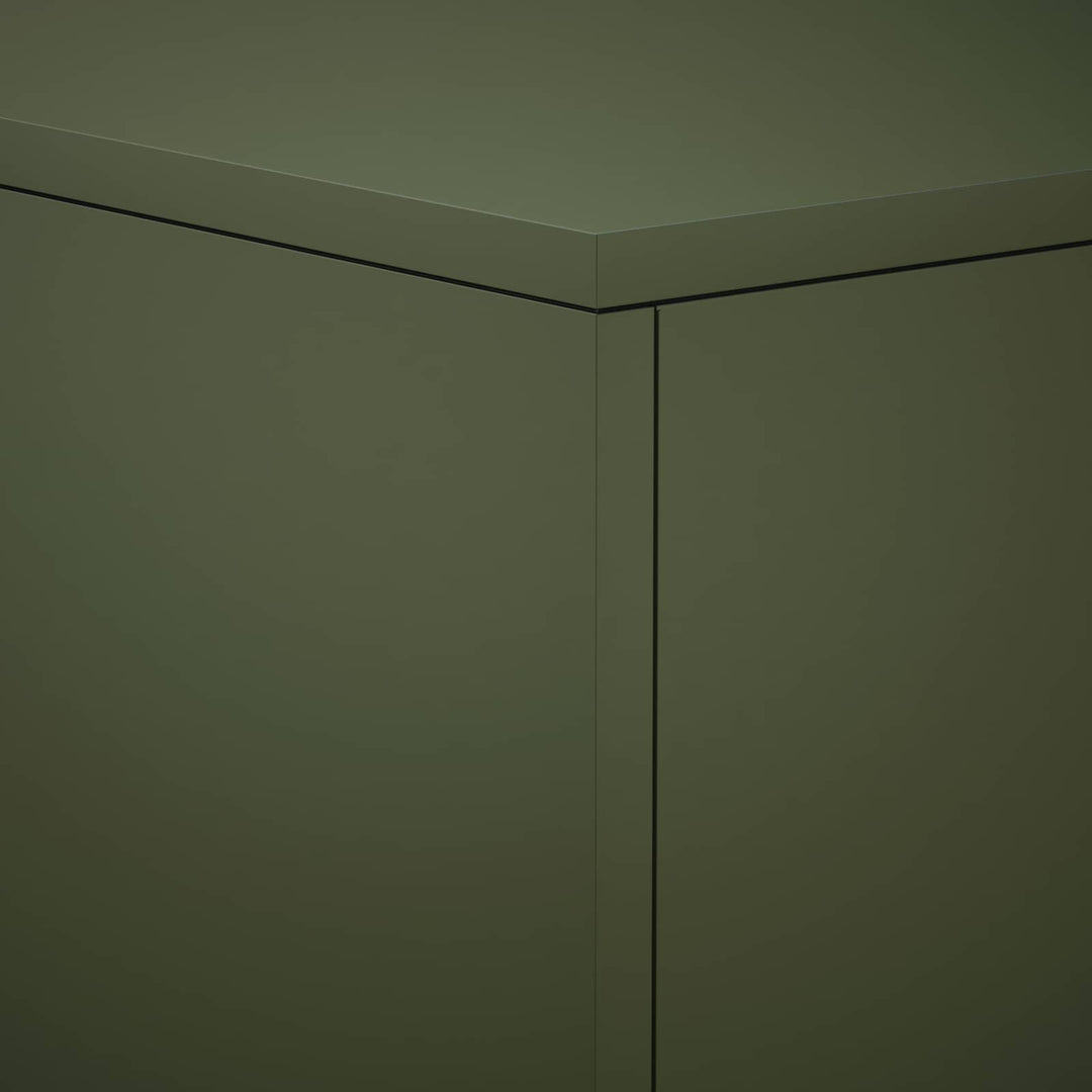 Planteholder Olivengrøn 30 x 30 x 60 cm Cortenstål