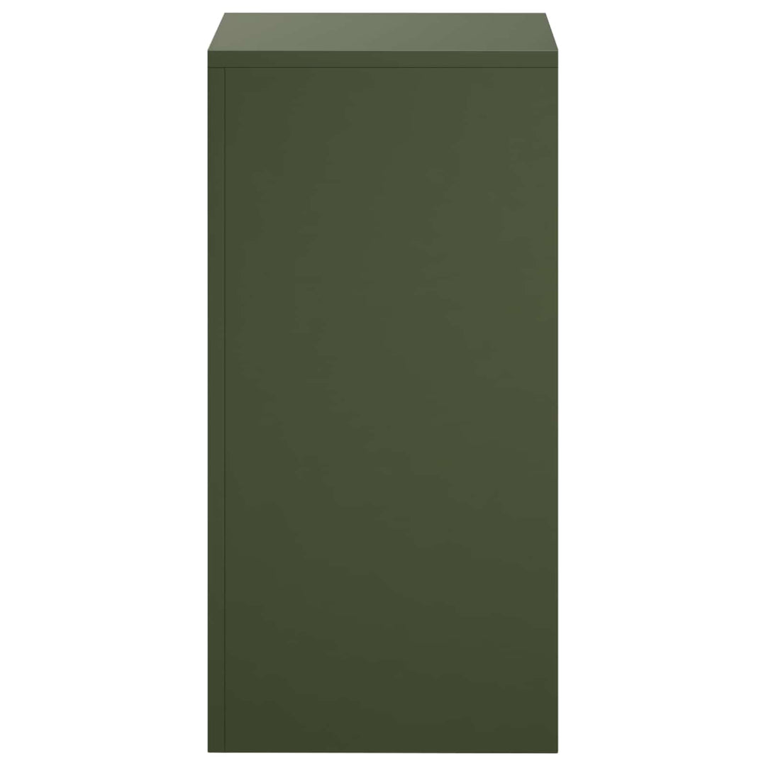 Planteholder 2 pcs Olivengrøn 30 x 30 x 60 cm Stål