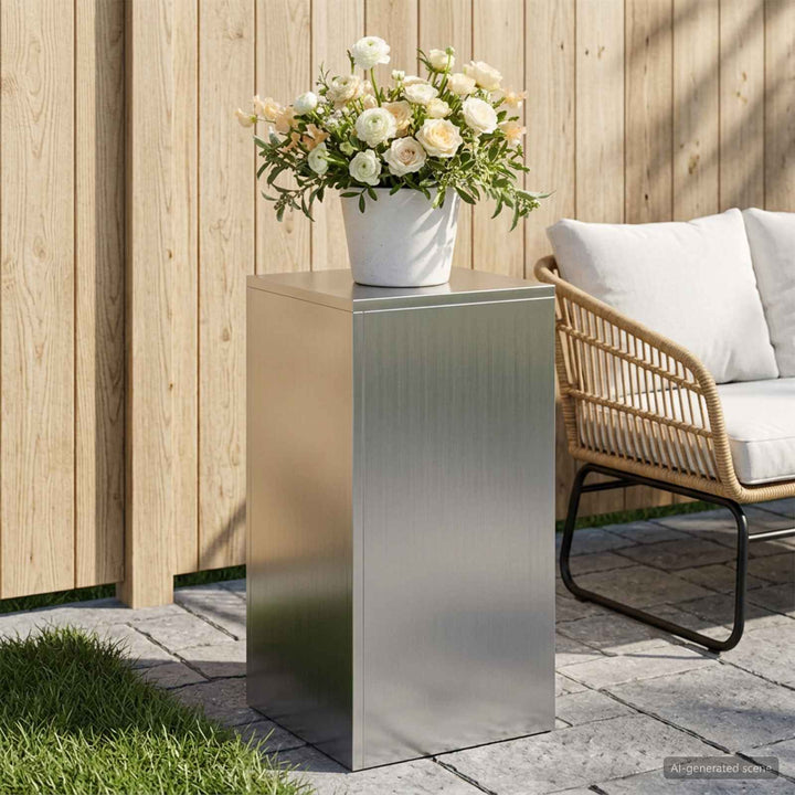 Planteholder Sølv 30 x 30 x 60 cm Stål