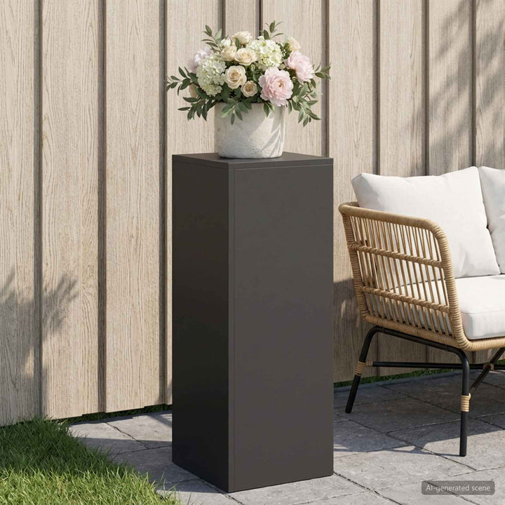 Planteholder Sort 30 x 30 x 80 cm Stål