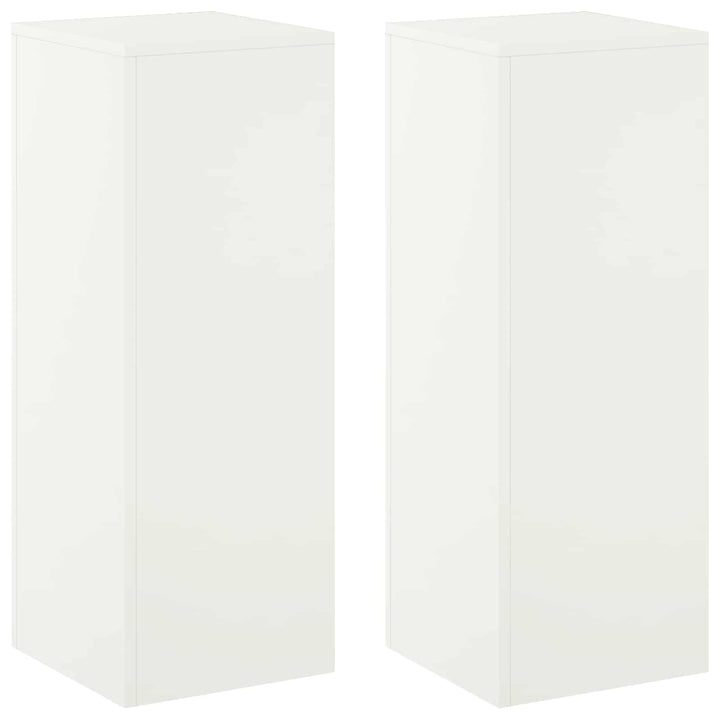 Planteholder 2 pcs Hvid 30 x 30 x 80 cm Stål
