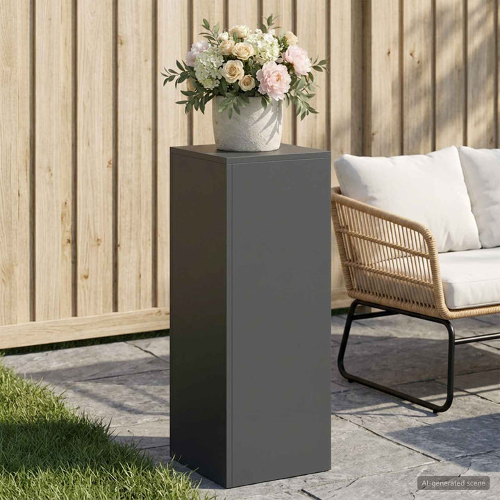 Planteholder Antracit 30 x 30 x 80 cm Rustfrit stål