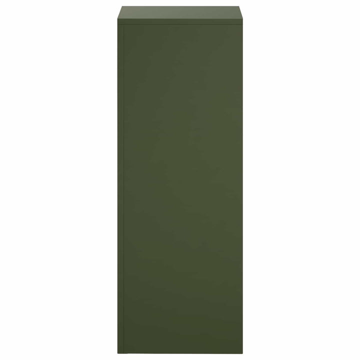 Planteholder 2 pcs Olivengrøn 30 x 30 x 80 cm Stål