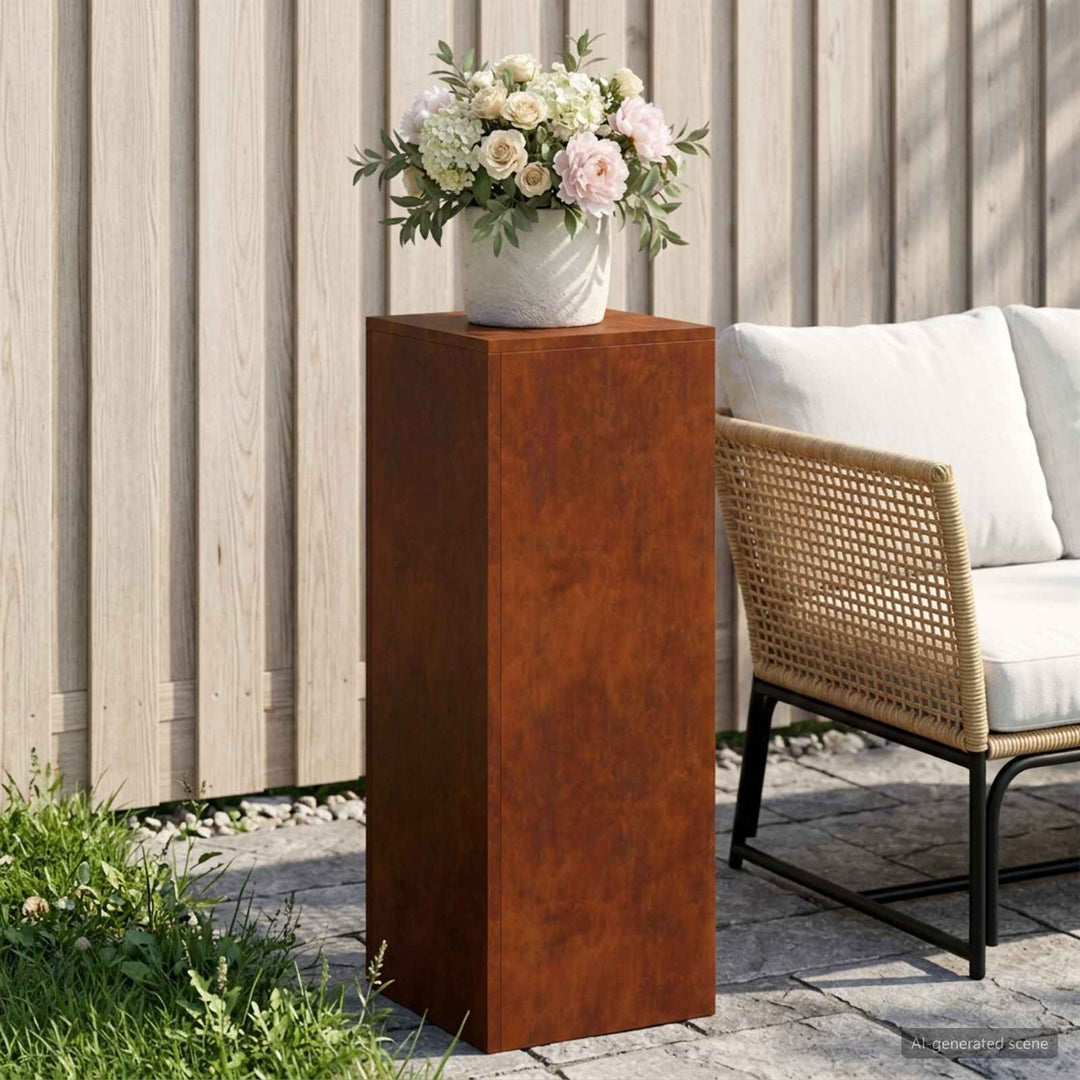 Planteholder Rusten 30 x 30 x 80 cm Cortenstål