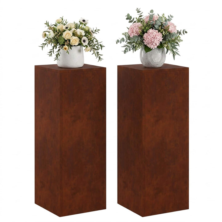 Planteholder 2 pcs Rusten 30 x 30 x 80 cm Cortenstål