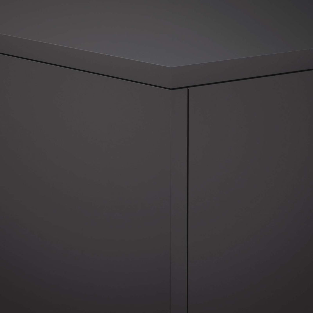 Planteholder 2 pcs Sort 30 x 30 x 100 cm Stål
