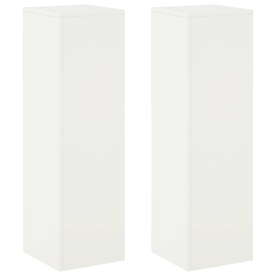Planteholder 2 pcs Hvid 30 x 30 x 100 cm Stål