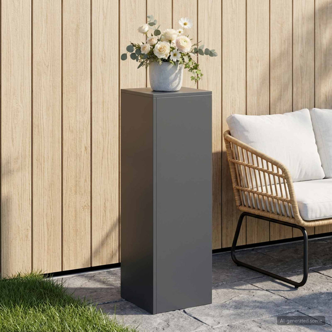 Planteholder Antracit 30 x 30 x 100 cm Rustfrit stål