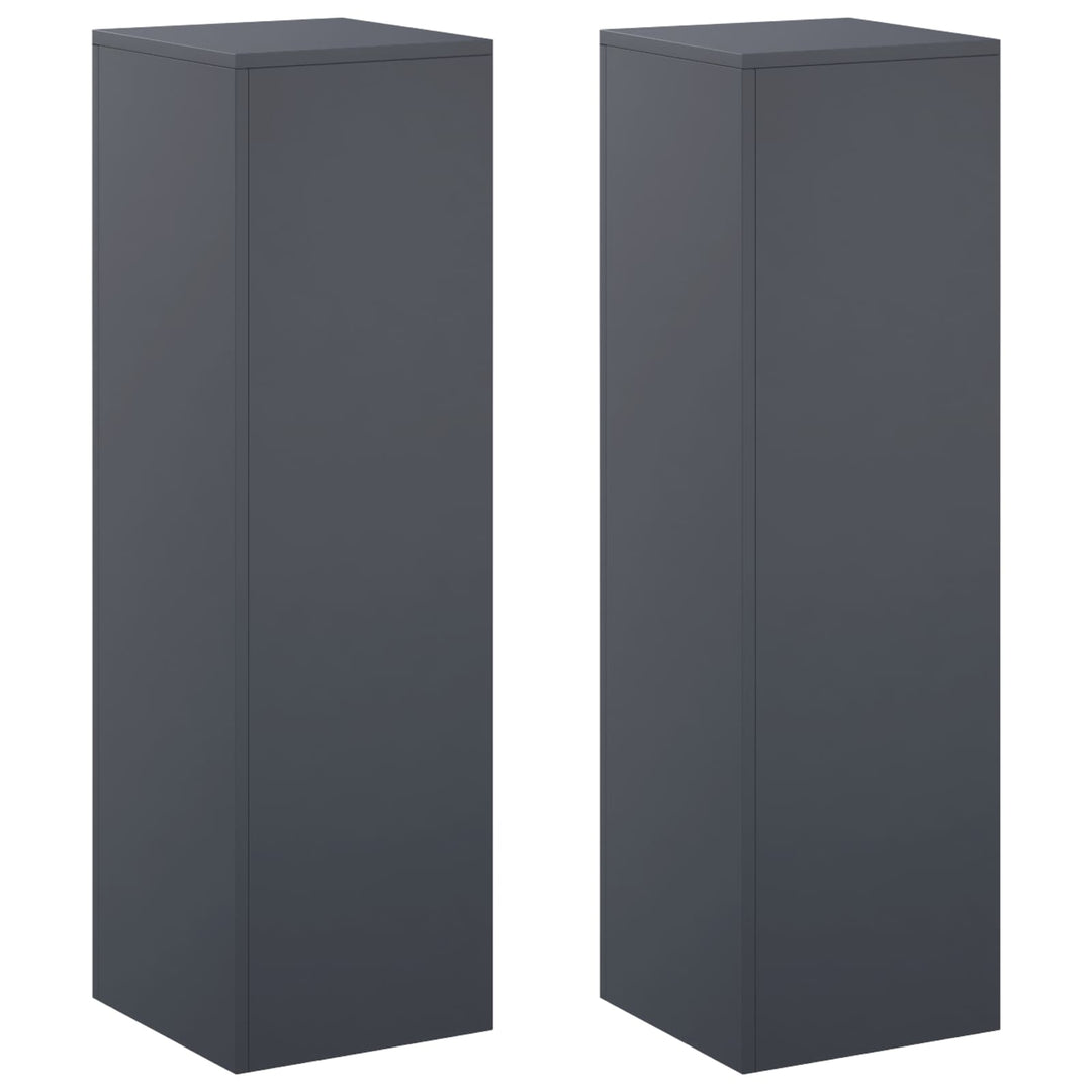 Planteholder 2 pcs Antracit 30 x 30 x 100 cm Galvaniseret stål