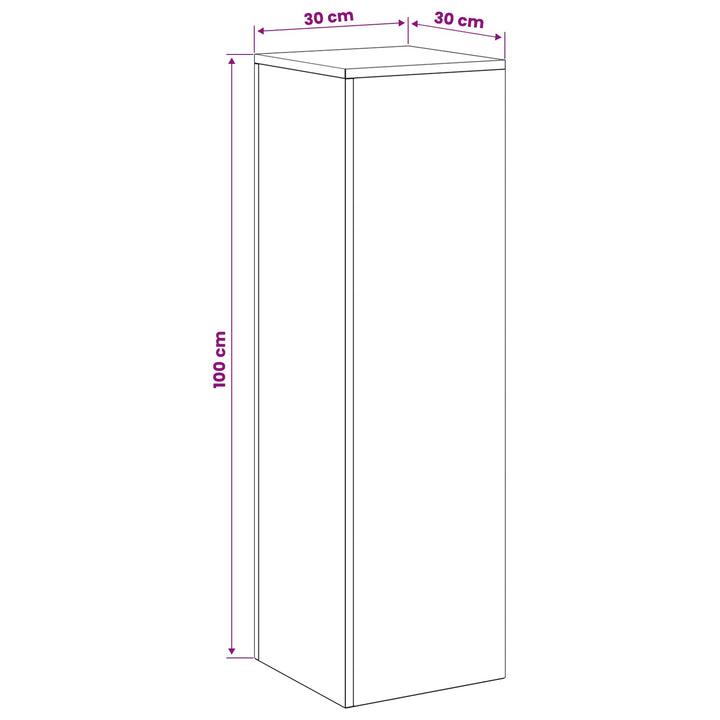 Planteholder Olivengrøn 30 x 30 x 100 cm Cortenstål