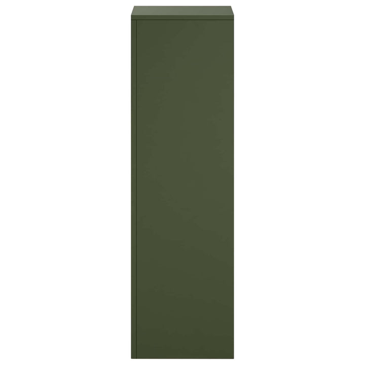 Planteholder 2 pcs Olivengrøn 30 x 30 x 100 cm Stål