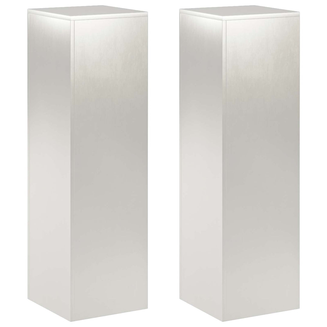 Planteholder 2 pcs Sølv 30 x 30 x 100 cm Stål