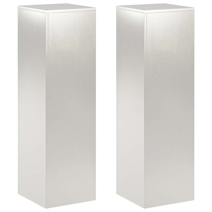 Planteholder 2 pcs Sølv 30 x 30 x 100 cm Stål