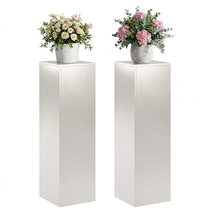 Planteholder 2 pcs Sølv 30 x 30 x 100 cm Stål