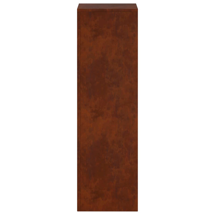 Planteholder 2 pcs Rusten 30 x 30 x 100 cm Cortenstål