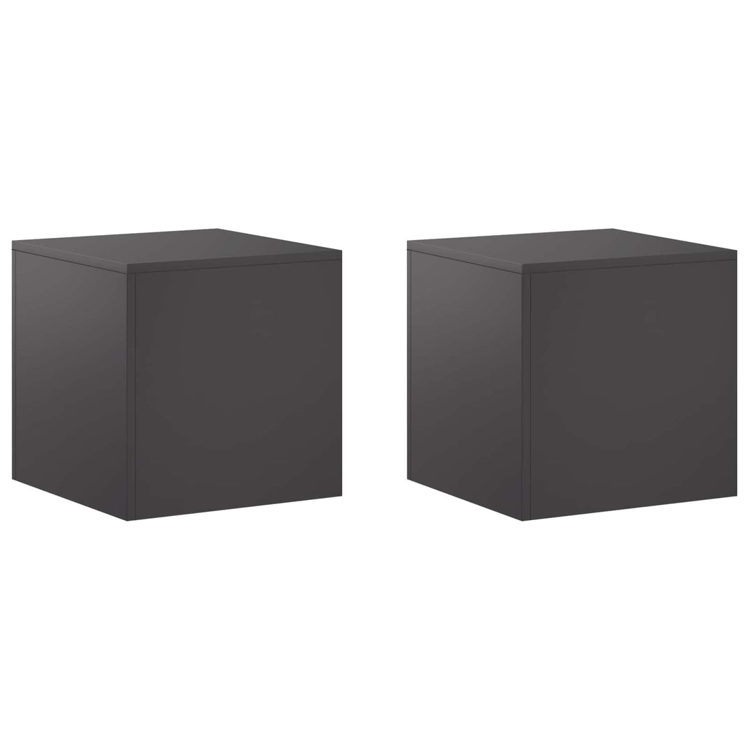 Planteholder 2 pcs Sort 40 x 40 x 40 cm Stål