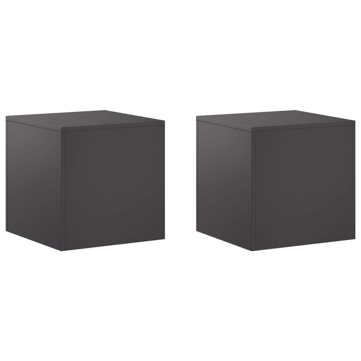 Planteholder 2 pcs Sort 40 x 40 x 40 cm Stål