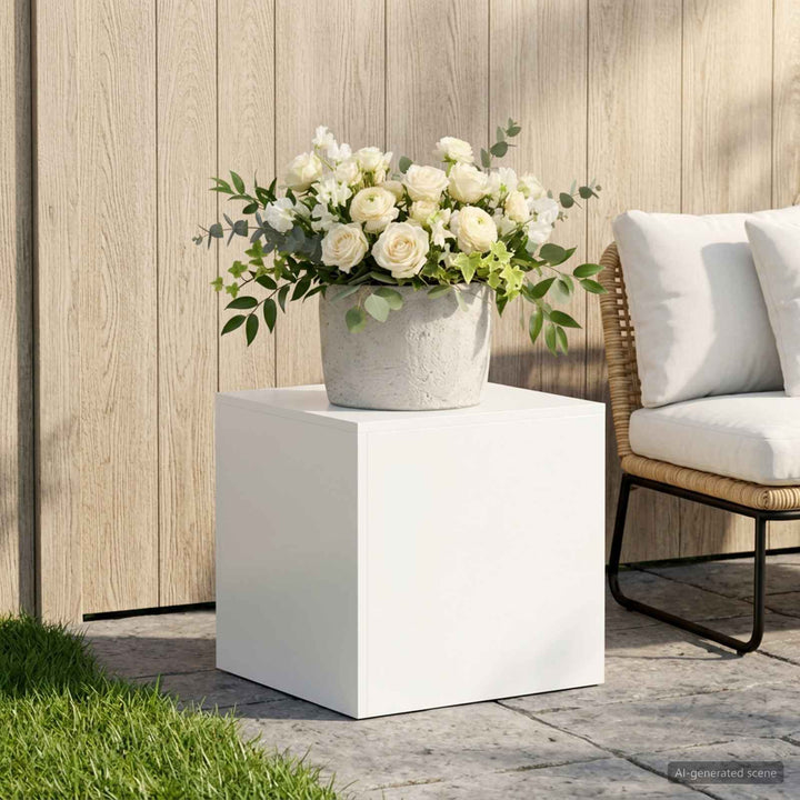 Planteholder Hvid 40 x 40 x 40 cm Stål