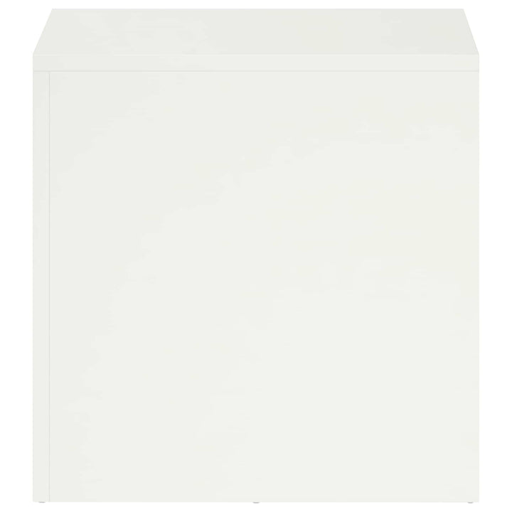 Planteholder 2 pcs Hvid 40 x 40 x 40 cm Stål