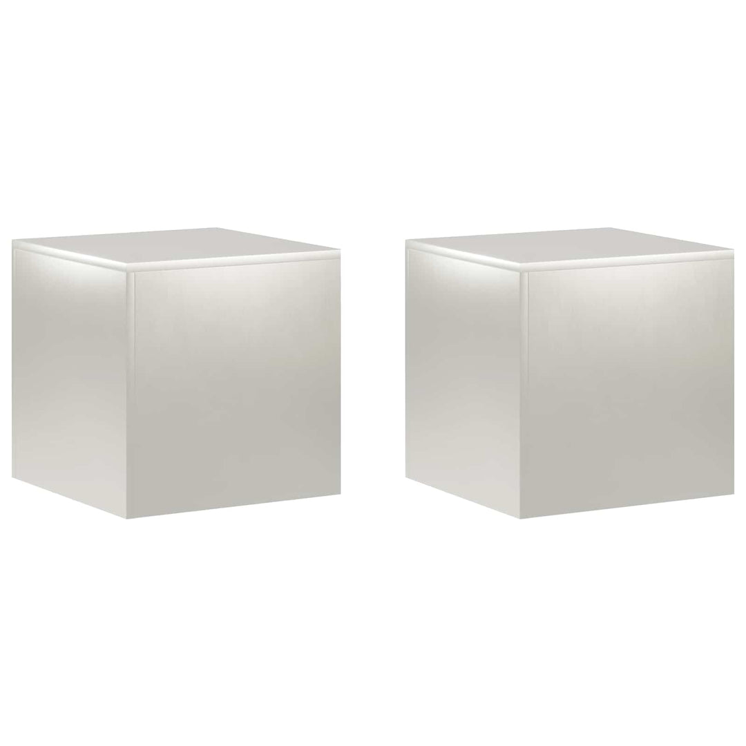 Planteholder 2 pcs Sølv 40 x 40 x 40 cm Stål