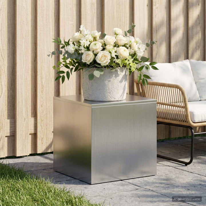 Planteholder Sølv 40 x 40 x 40 cm Stål
