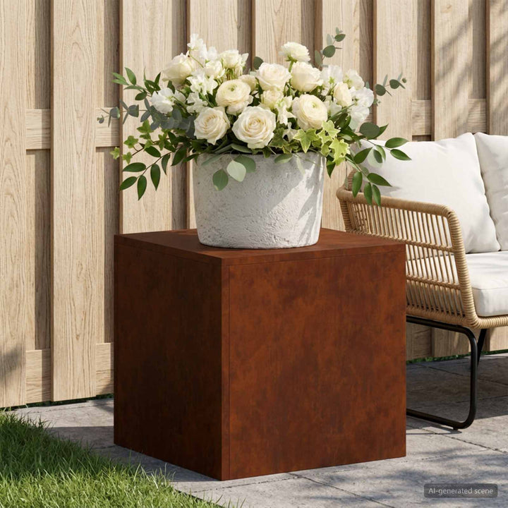 Planteholder Rusten 40 x 40 x 40 cm Cortenstål
