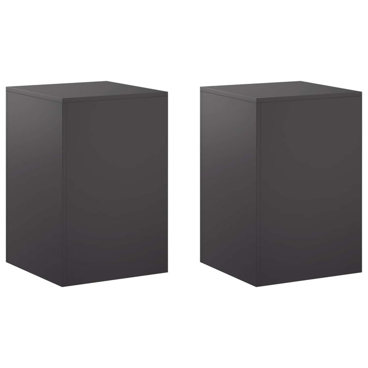 Planteholder 2 pcs Sort 40 x 40 x 60 cm Stål