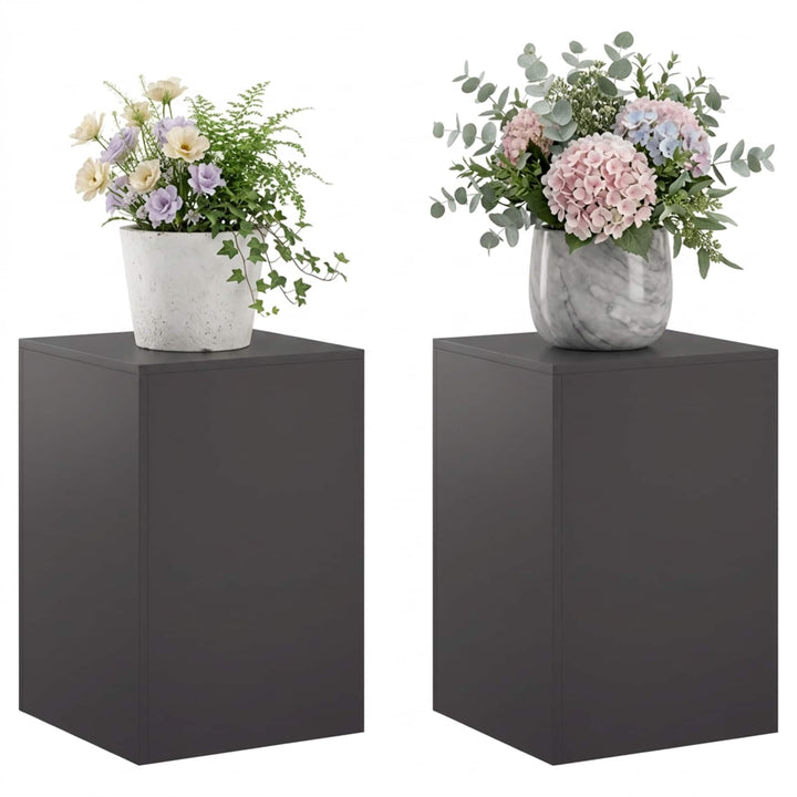Planteholder 2 pcs Sort 40 x 40 x 60 cm Stål